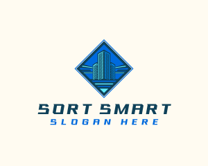 Building Tower Skyscraper logo design