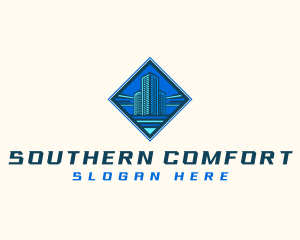 Building Tower Skyscraper logo design