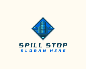 Building Tower Skyscraper logo design