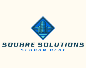 Building Tower Skyscraper logo design