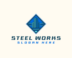 Building Tower Skyscraper logo design