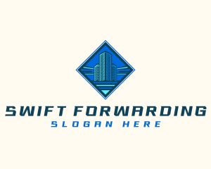 Building Tower Skyscraper logo design