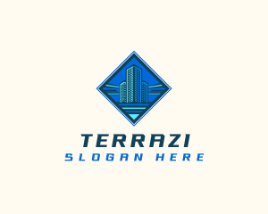 Building Tower Skyscraper logo design