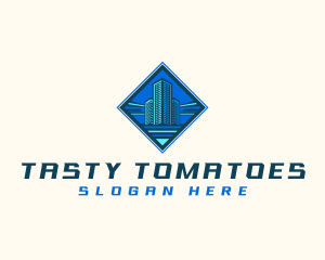 Building Tower Skyscraper logo design