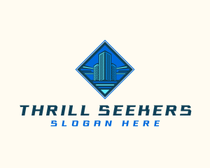 Building Tower Skyscraper logo design