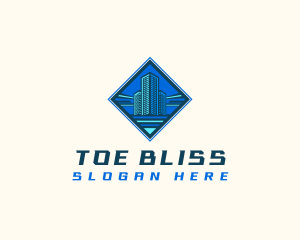 Building Tower Skyscraper logo design