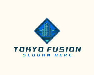 Building Tower Skyscraper logo design