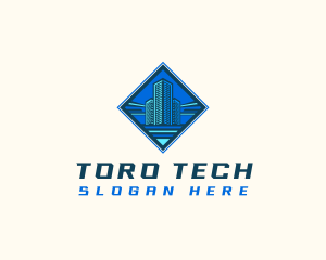 Building Tower Skyscraper logo design