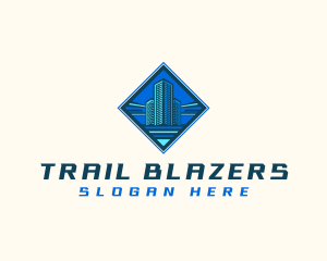 Building Tower Skyscraper logo design