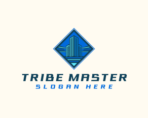 Building Tower Skyscraper logo design