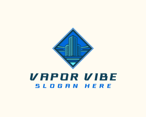 Building Tower Skyscraper logo design