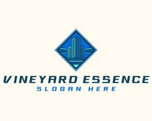 Building Tower Skyscraper logo design