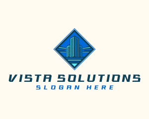 Building Tower Skyscraper logo design