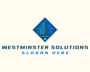 Building Tower Skyscraper logo design