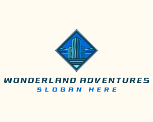 Building Tower Skyscraper logo design