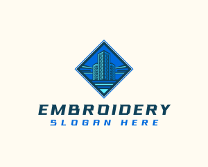 Building Tower Skyscraper logo design