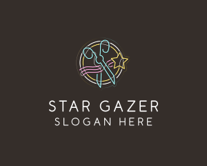 Neon Star Cutter logo design