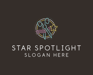 Neon Star Cutter logo design