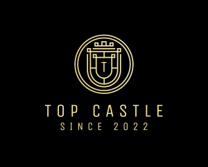 Castle Fort Shield logo design