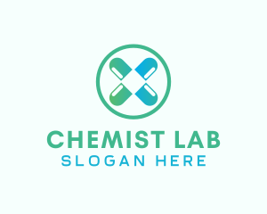 Chemist - Pharmacy Chemist Letter X logo design