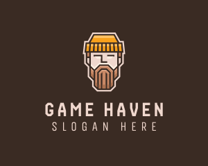 Guy - Hipster Lumberjack Beard logo design