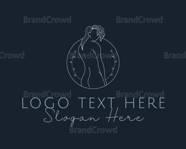 Sexy Woman Floral Logo