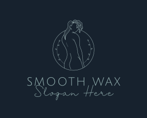 Sexy Woman Floral logo design