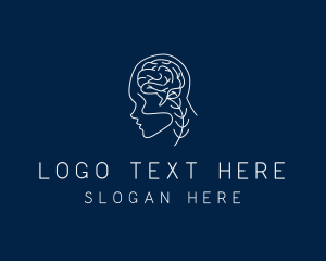 Mental Health - Brain Neurology Science logo design