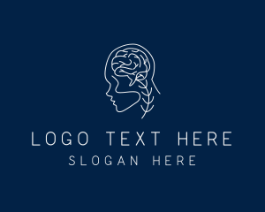 Human - Brain Neurology Science logo design