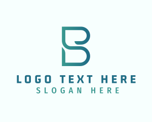 Monoline - Modern Digital Company Letter B logo design