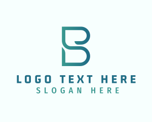 Gradient - Modern Digital Company Letter B logo design