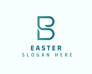 Modern Digital Company Letter B Logo