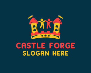  Fun Bouncy Castle logo design