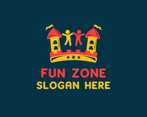 Playtime - Fun Bouncy Castle logo design