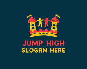  Fun Bouncy Castle logo design