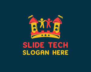 Slide - Fun Bouncy Castle logo design