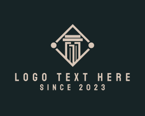 E Commerce - Construction Column Pillar logo design
