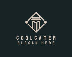 Construction Column Pillar Logo