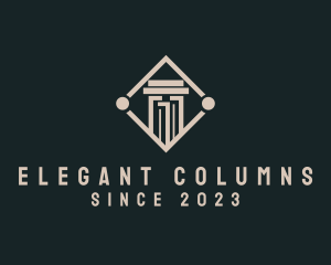 Construction Column Pillar logo design