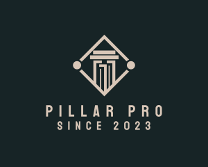 Construction Column Pillar logo design