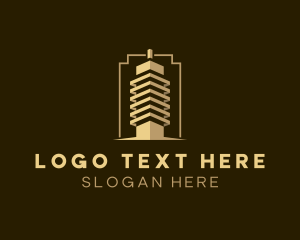 Skyscraper Building Property Logo