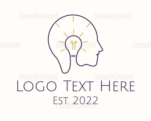 Light Bulb Mental Health Logo