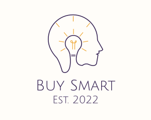 Light Bulb Mental Health logo design