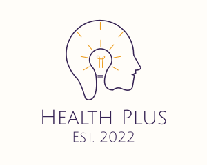 Light Bulb Mental Health logo design