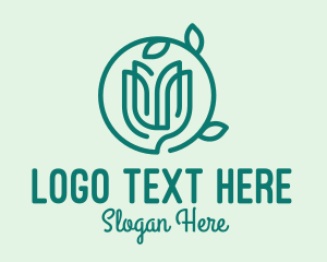 Green - Green Wellness Plant logo design