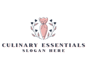 Pastry Piping Bag Baking logo design