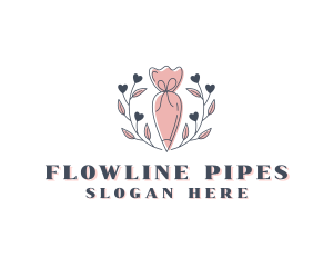 Pastry Piping Bag Baking logo design