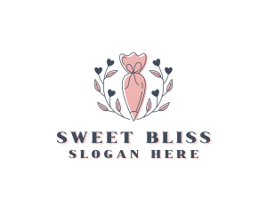 Pastry Piping Bag Baking logo design