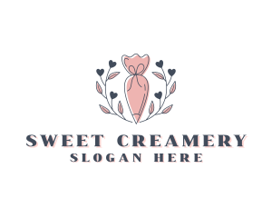 Pastry Piping Bag Baking logo design