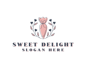 Pastry Piping Bag Baking logo design